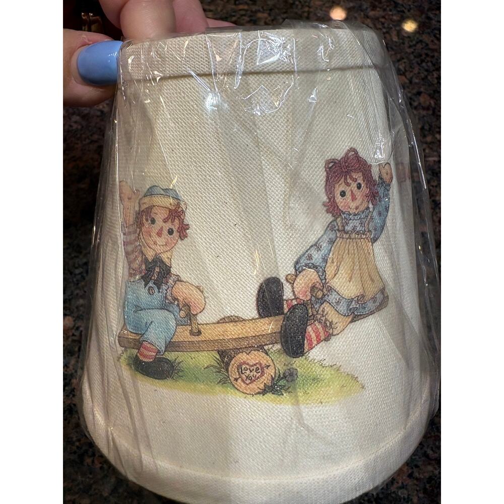 Raggedy Ann & Andy Small Lamp Shade 5" tall NIB Vintage